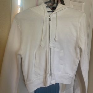 White Brandy Melville zip up